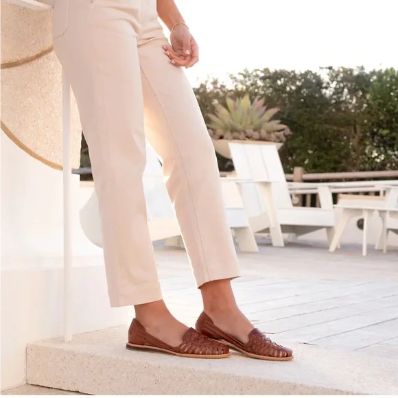 New Nisolo Huarache Leather Sandals Brandy color - Picture 5 of 9